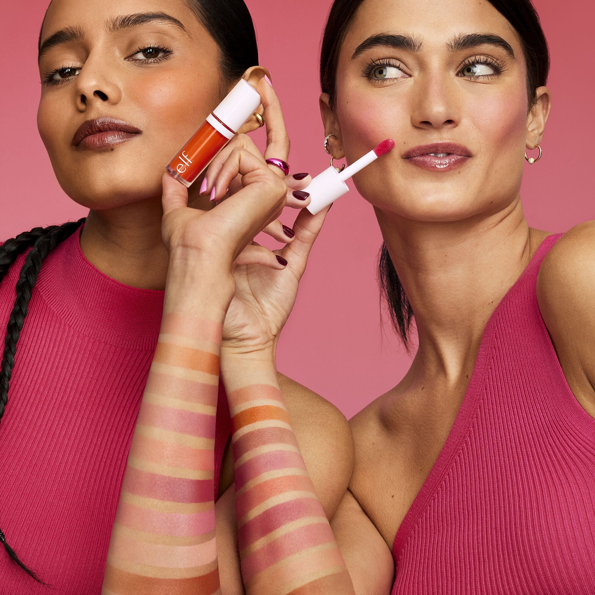 Models Wearing Camo Liquid Blush