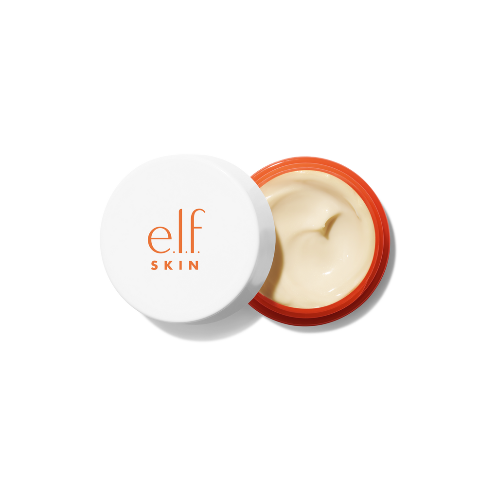 Open jar of e.l.f. Bright + Brew-Tiful Under Eye Cream