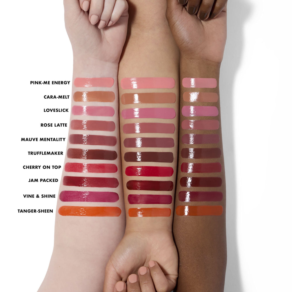 Glow Reviver Slipstick Lip Oil Stick Arm Swatches Shade Chart