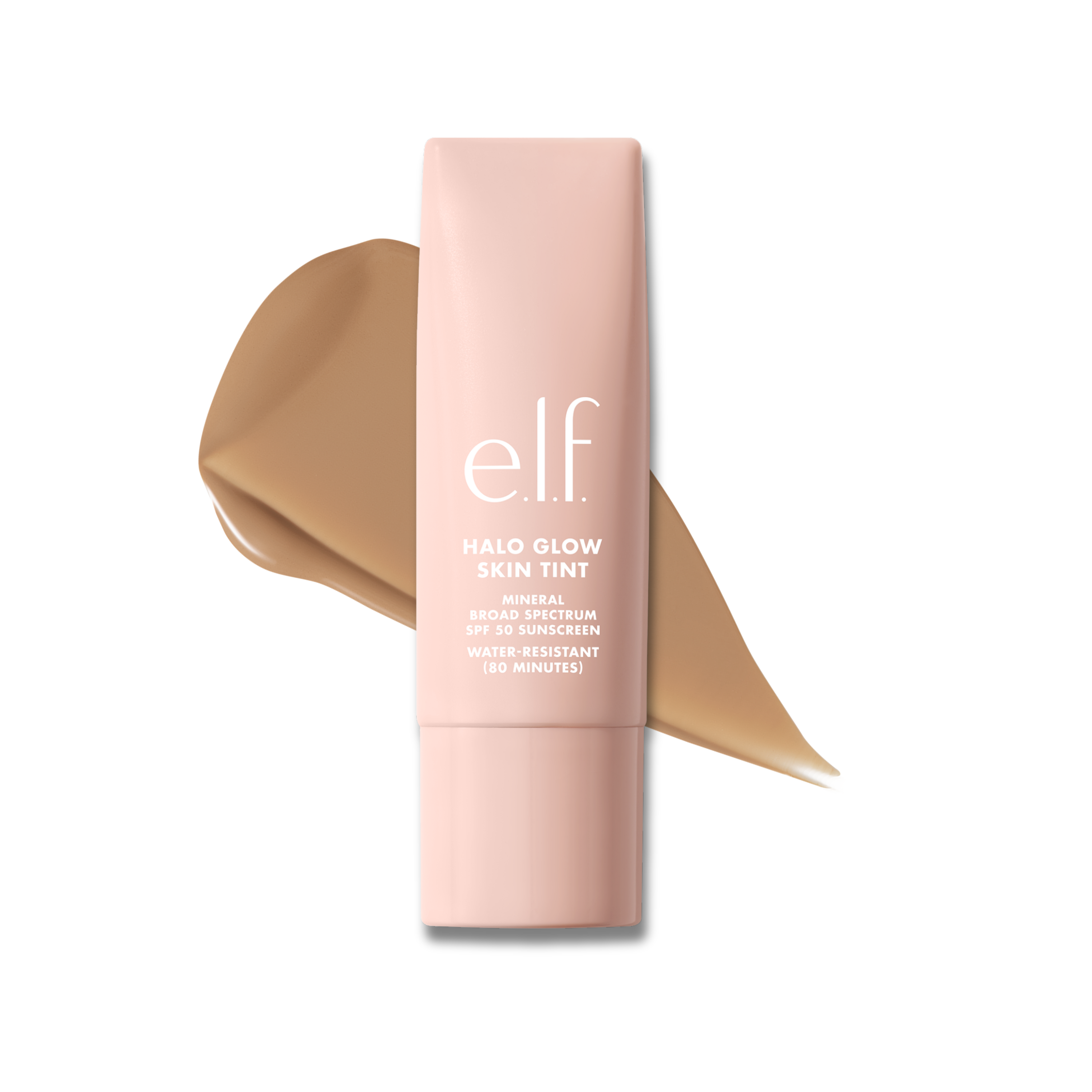 e.l.f. Halo Glow Skin Tint SPF 50 + 8 Medium Neutral, Water Resistant